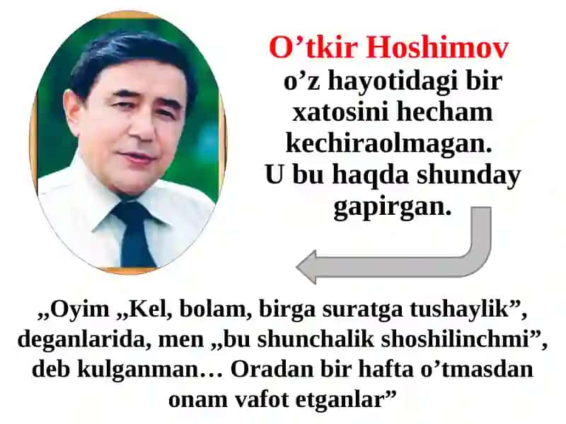 O’tkir Hoshimov tayyorlagan slayt 4