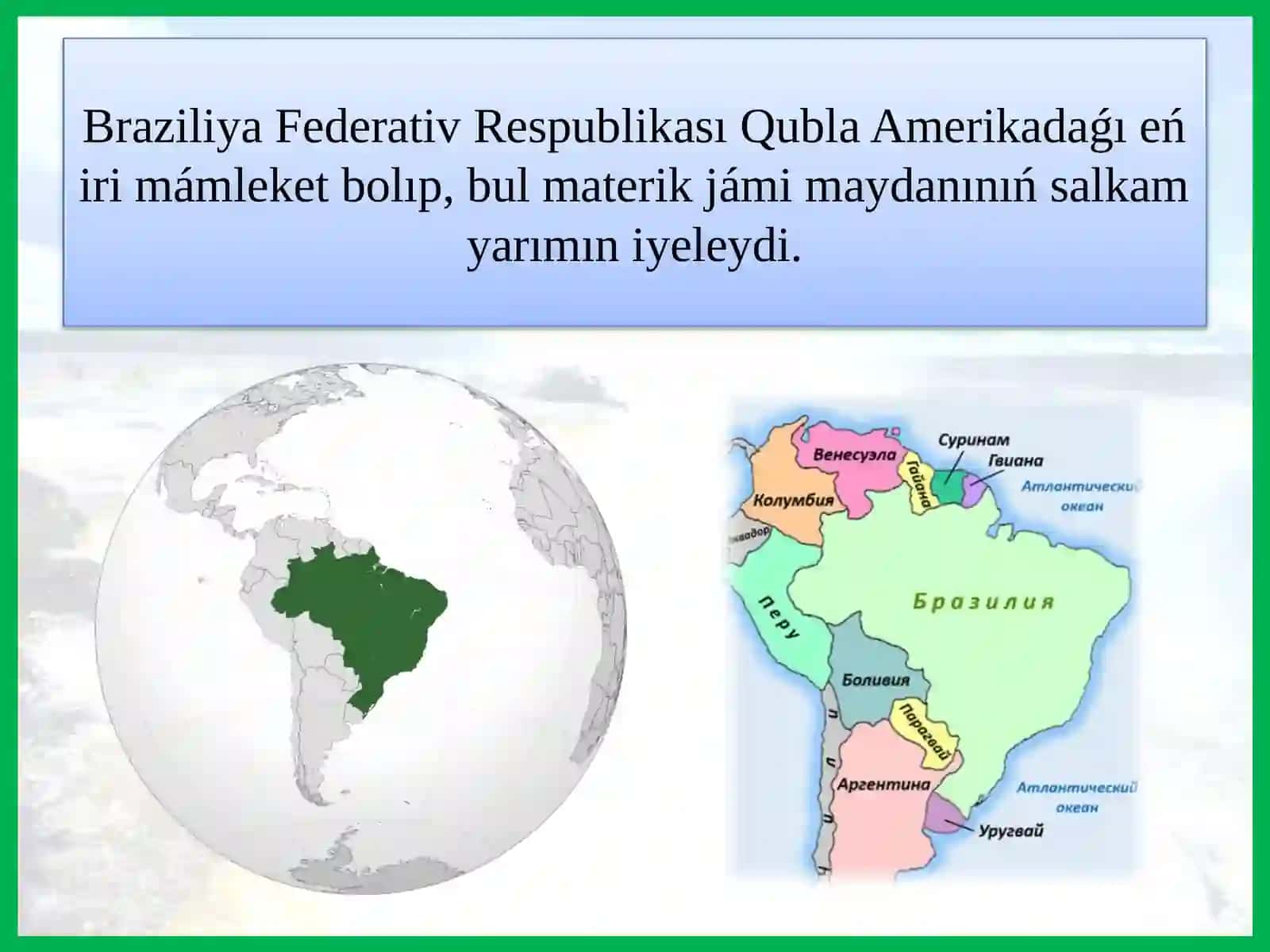Braziliya óndirislik materiallıqtarawları 4