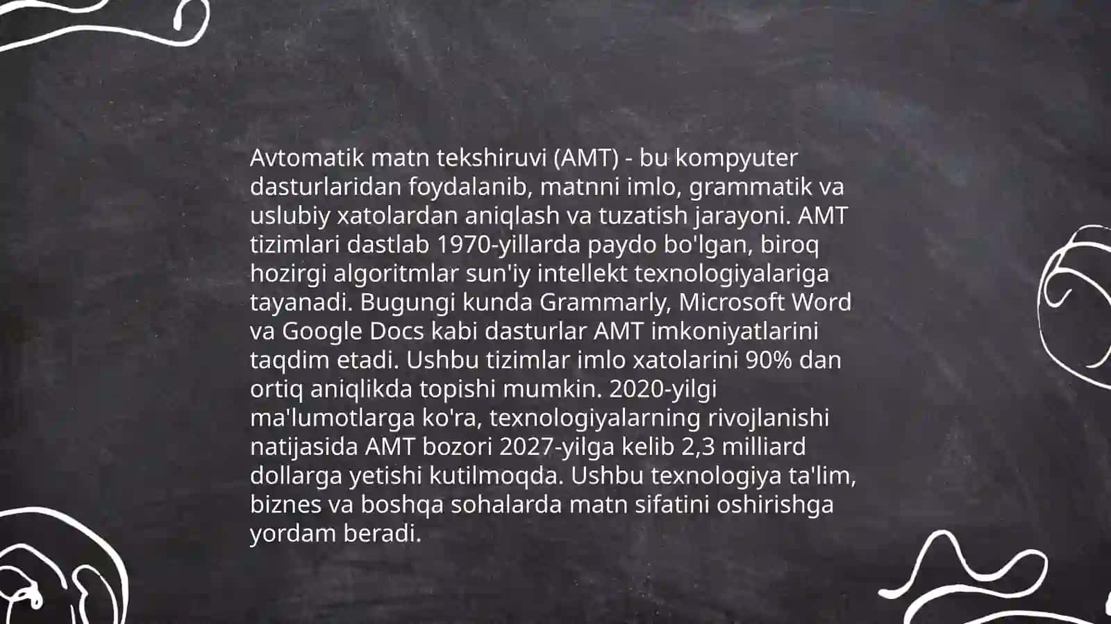 Matnlarni avtomatik tahrirlash 4