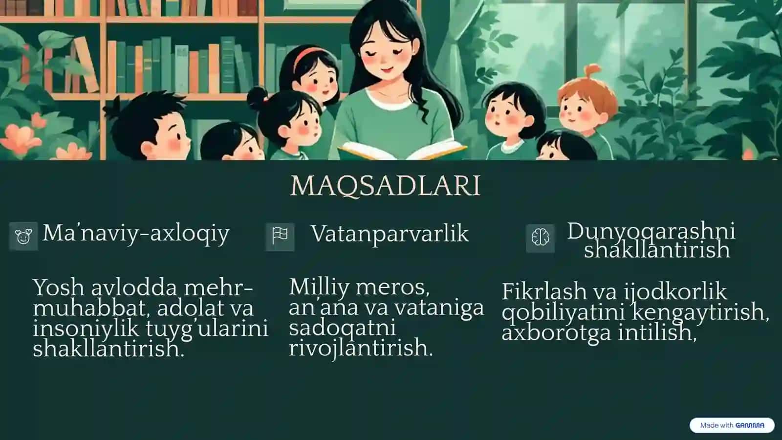 Bolalar adabiyoti fanidan maqsadlar va vazifalar 4