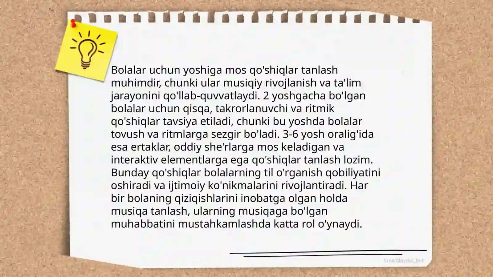 Bolalarni qo‘shiq kuylashga o‘rgatish 4