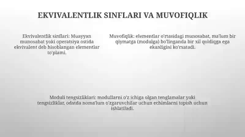 Modulli Tengsizliklarni Yechish 4
