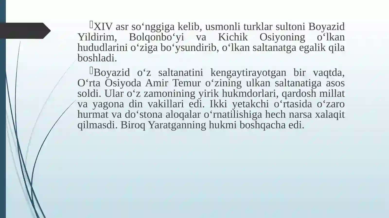 Amir Temurning Boyazid Yildirimga qarshi yurushi 4
