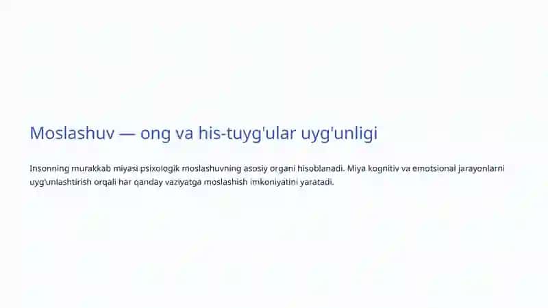 Psixologik Moslashuv: Hayotiy Qiyinchiliklarga Qarshi Ichki Kuchimiz 4
