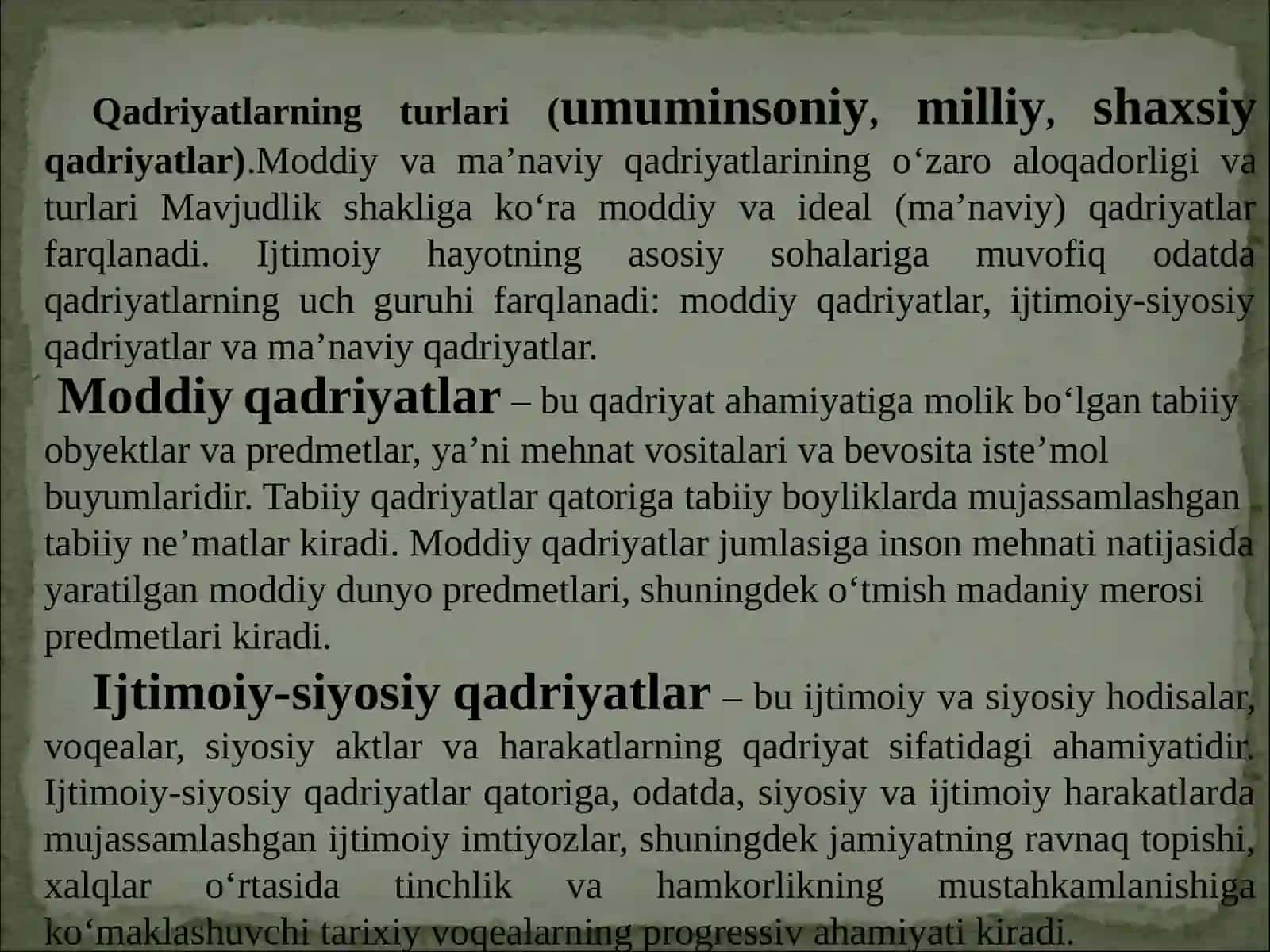 Qadriyatlar falsafasi (aksiologyia) 4