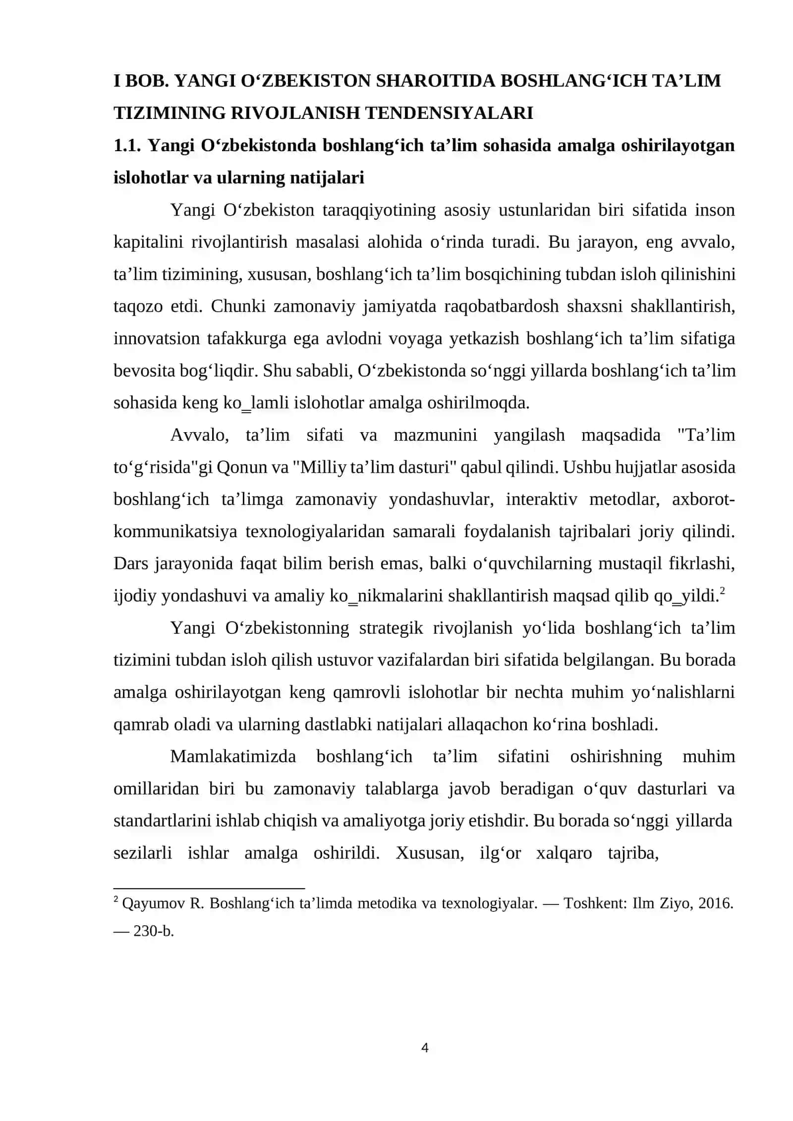 YANGI OʻZBEKISTONNING BOSHLANGʻICH TA'LIM BORASIDAGI RIVOJLANGAN DAVLATLAR BILAN HAMKORLIKLARI 4