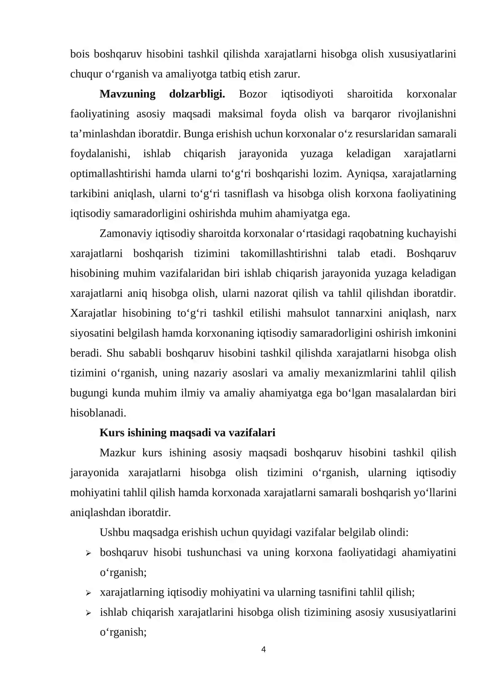 Boshqaruv hisobini tashkil qilishda xarajatlarni hisobga olish xususiyatlari 4