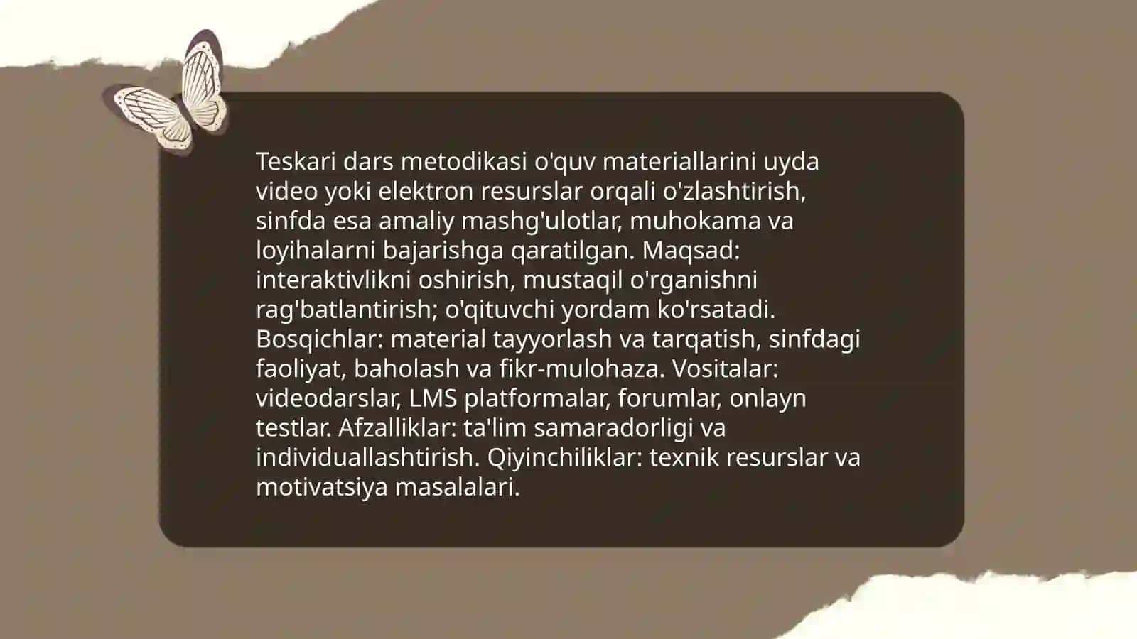 Talim jarayonini tashkil etishning innovatsion shakl, metod va vositalari 4
