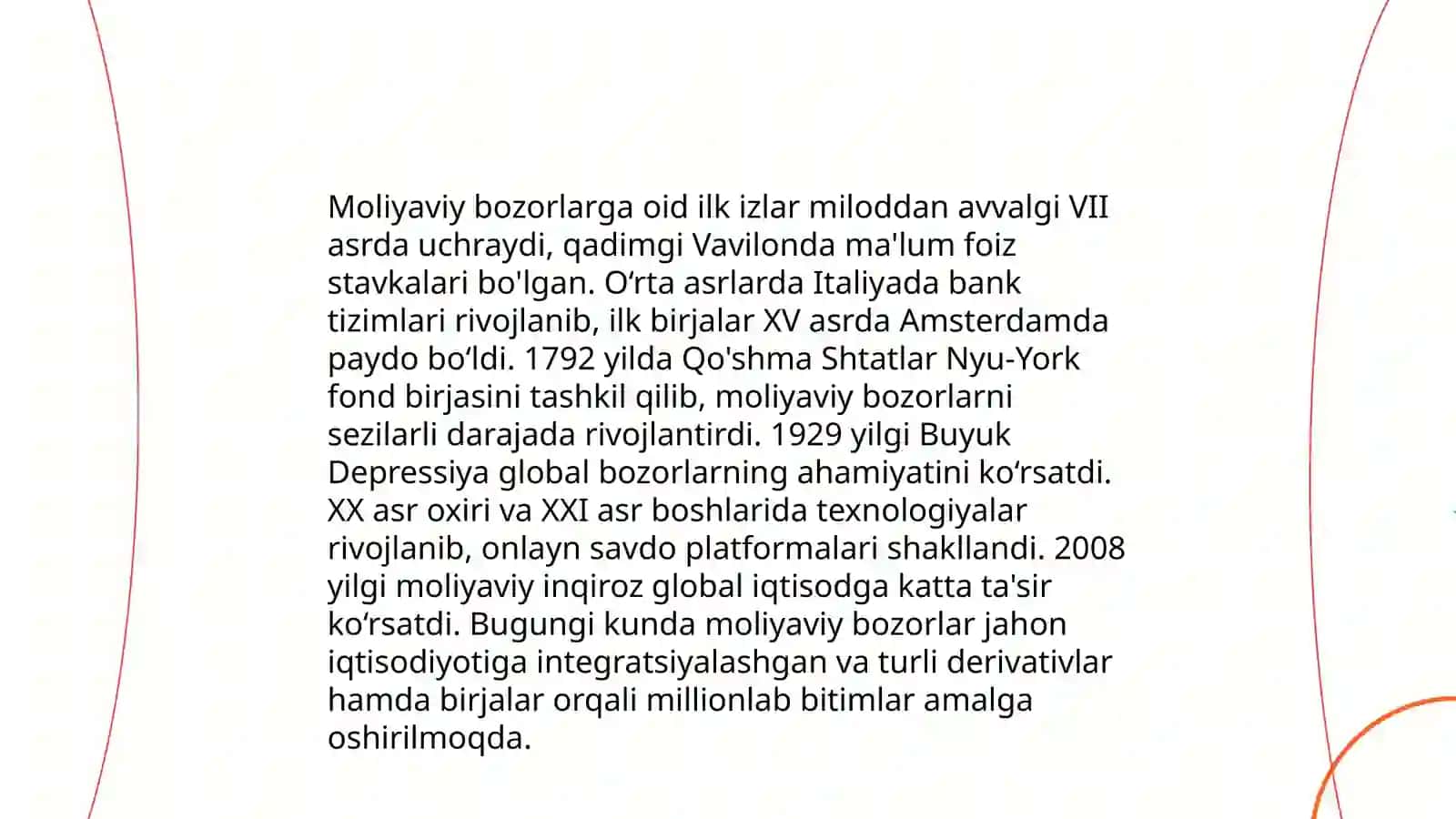 Moliyaviy bozorlar 4