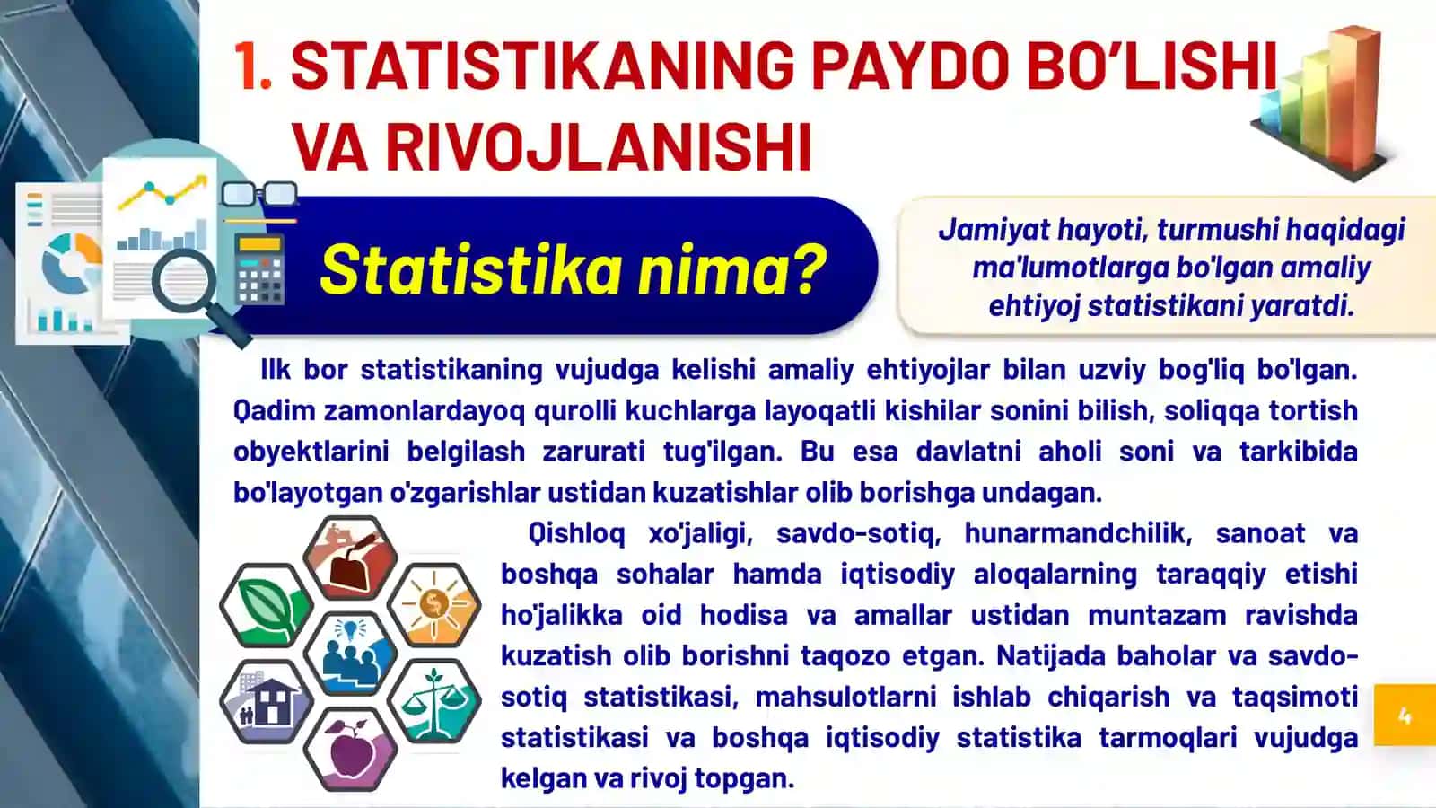 STATISTIKA FANINING PREDMETI VA USLUBI 4