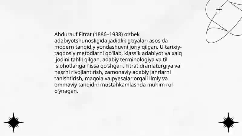 O'zbek adabiyotshunoslari va ularning fan rivojida tutgan o'rni 4