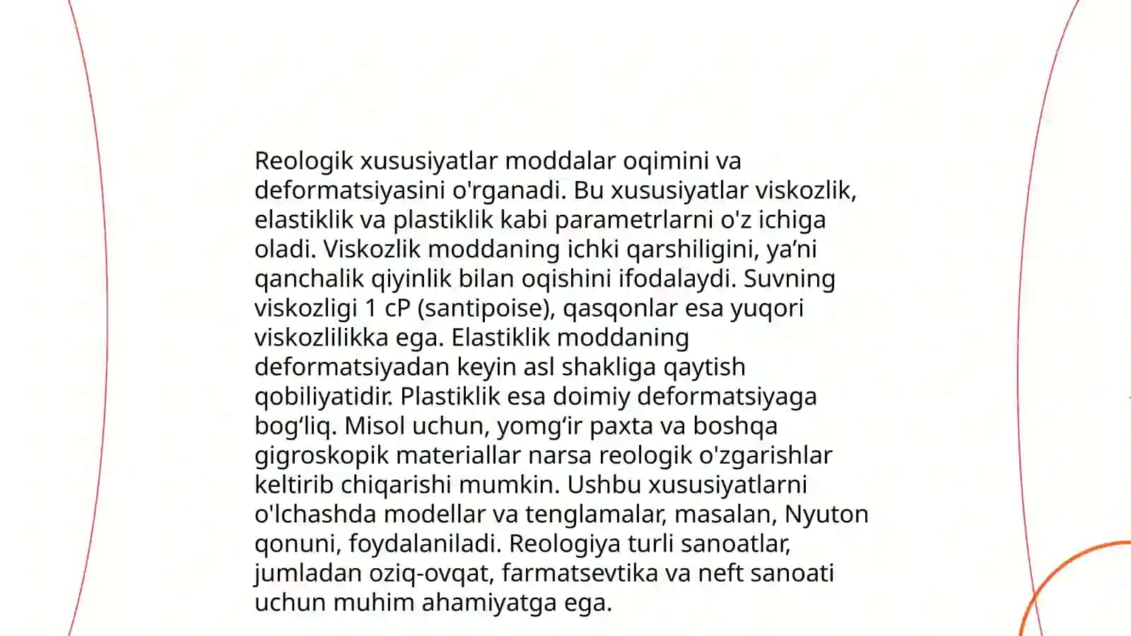 Reologik tabiatiga ko'ra iviqlar I va II guruhlarga boʻlinishi 4