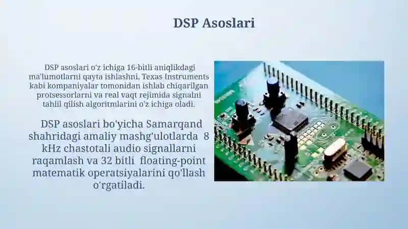 SHARC Signal Protsessorlari va Ishlash Prinsiplari 4