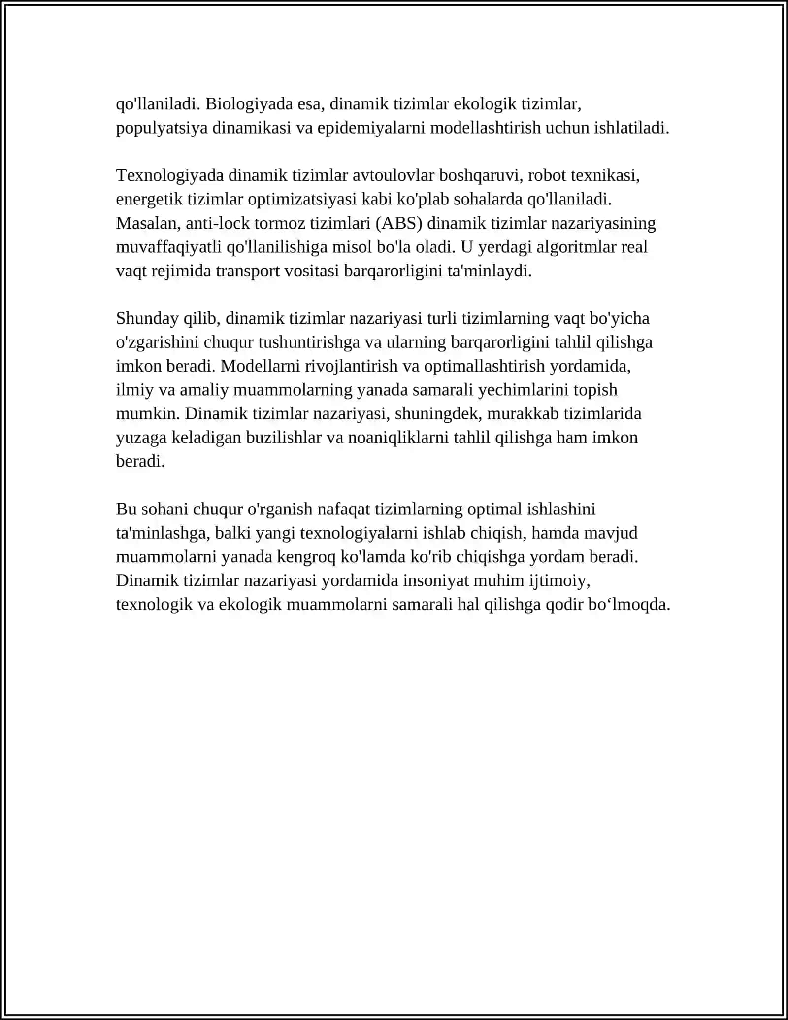 DINAMIKANI STATISTIK O'RGANISH USULLARI 4