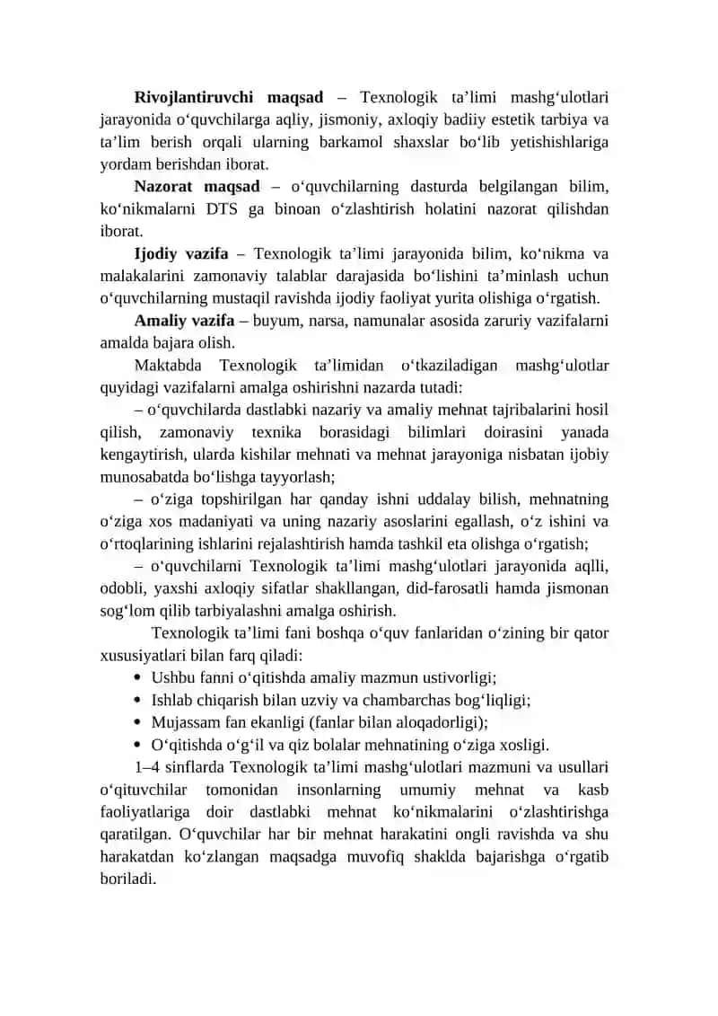 MA’RUZA MASHG’ULOTNING TA`LIM TEXNOLOGIYALAR ISHLANMASI 4