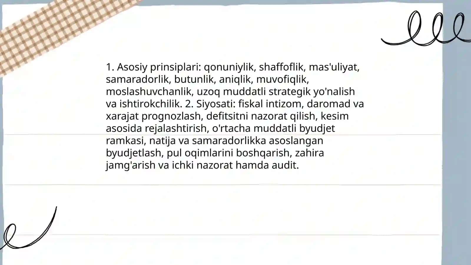Корхоналарда бюджетлаштиришни ташкил этиш. Бюджетлаштириш жараёнлари. Таҳлил ва бюджетлаштириш 4