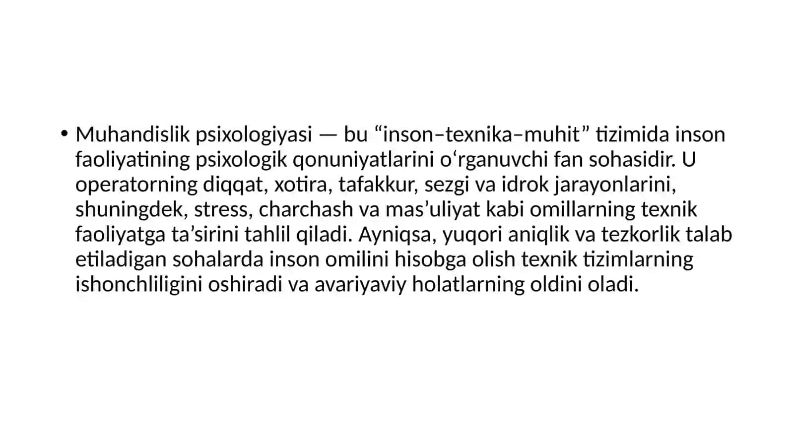 Muhandislik psixologiyasining boshqa fanlar bilan aloqasi 4