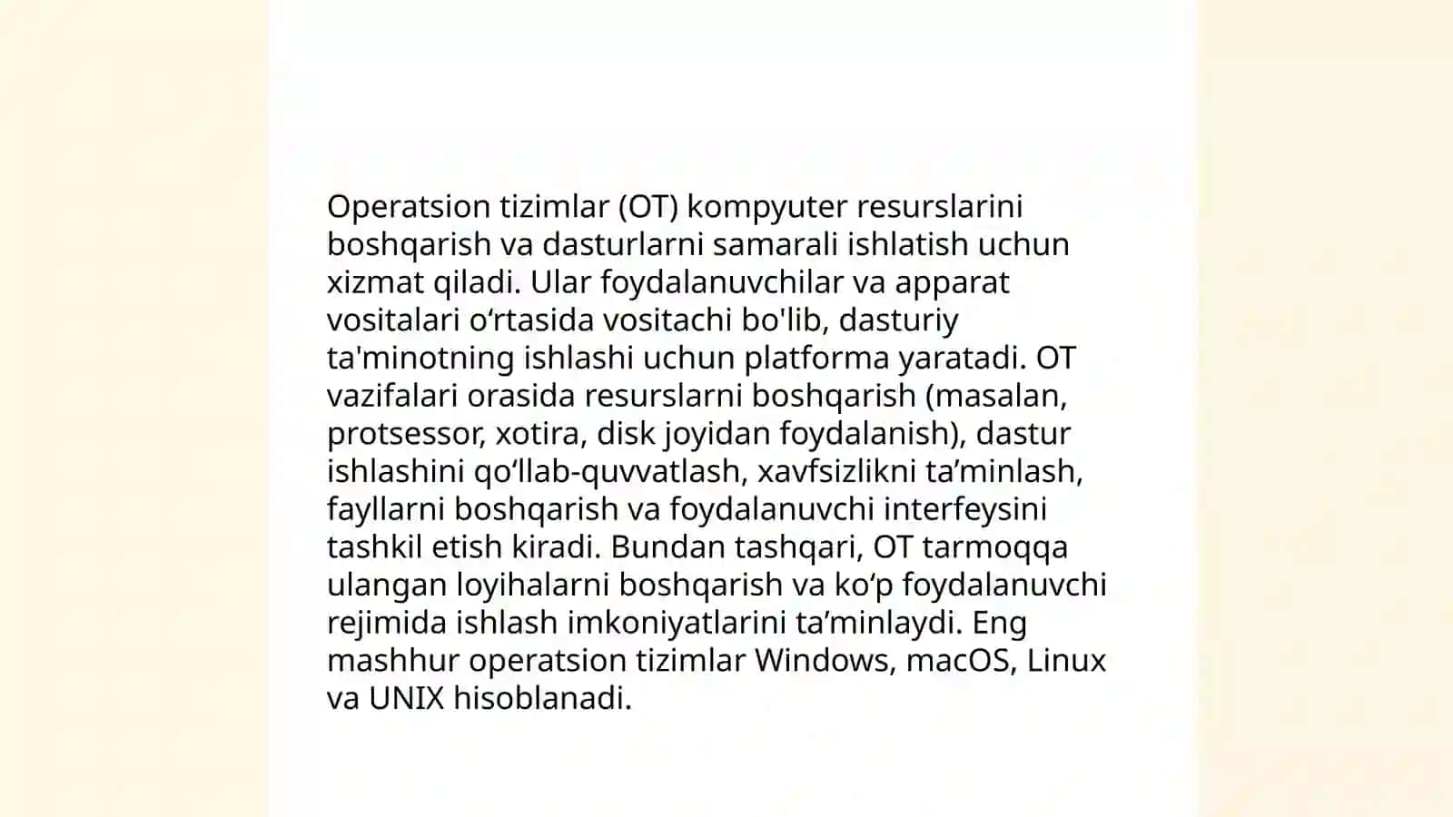 Operacion tizimlar 4