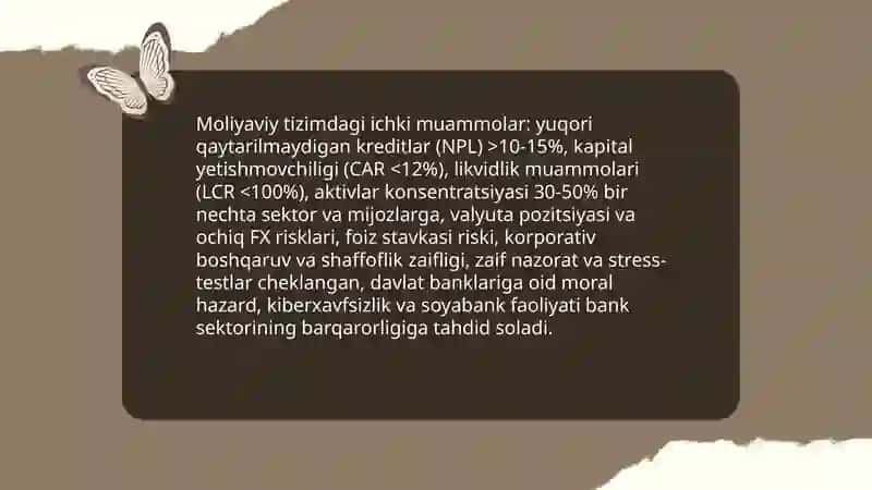 Iqtisodiy xavfsizlikka ta'sir etuvchi ichki va tashqi taxdidlar 4