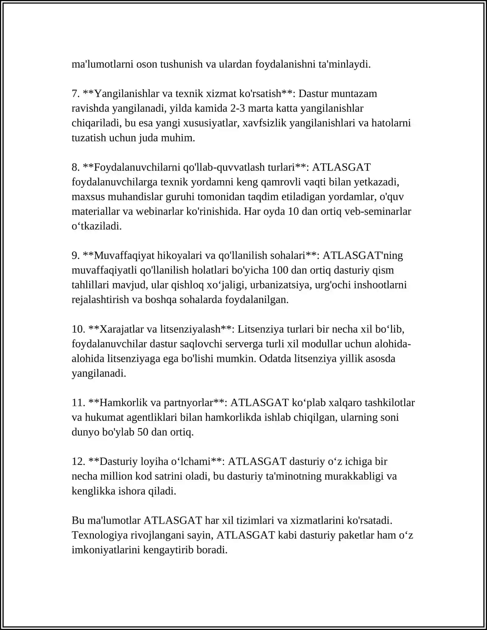 ATLASGAT DASTURIY PAKETI VA UNDAN FOYDALANISH 4