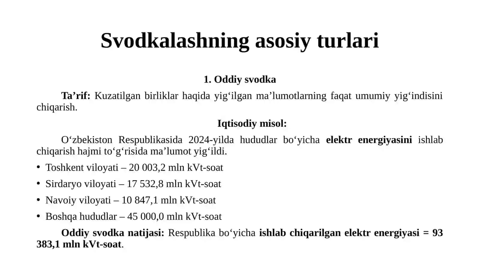 Statistik tasniflash va guruhlash uslubiyati 4