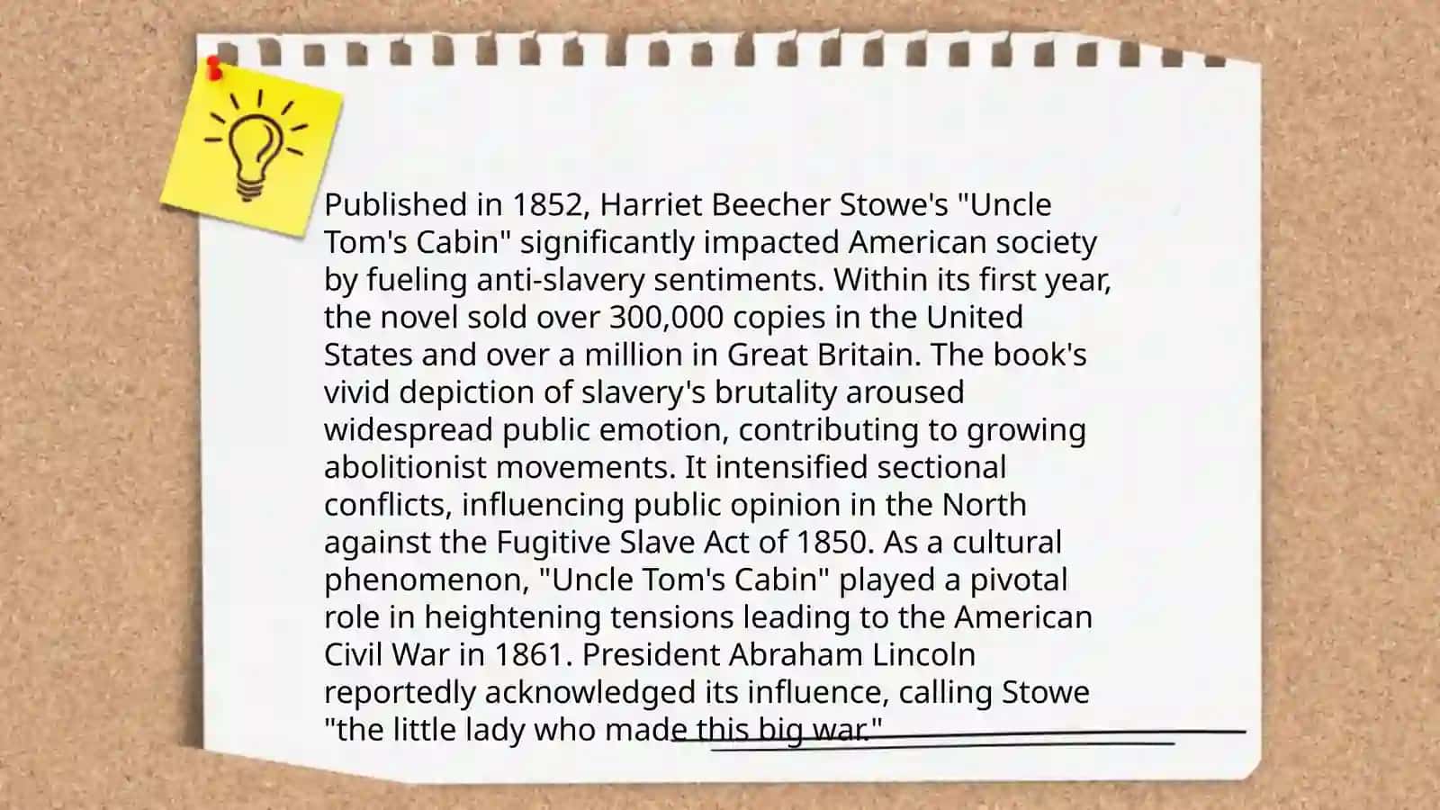 The inheritance of Uncle Tom's Cabin: A Cultural and Historical Aspects 4
