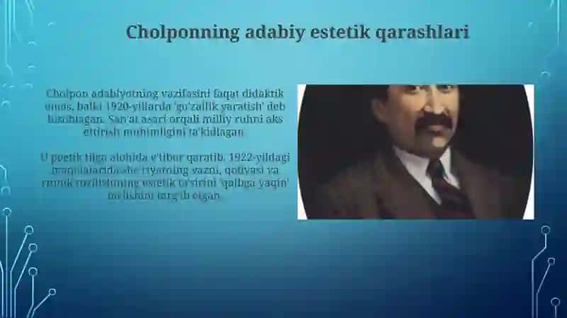 Fitrat va Cho'lponning Adabiy-Estetik Qarashlari 4