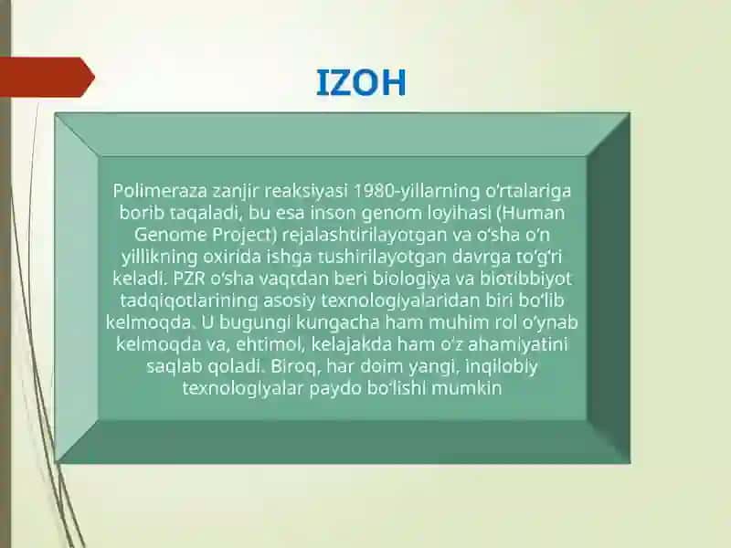 Polimerazazanjirreaksiyasi(PZR) 4