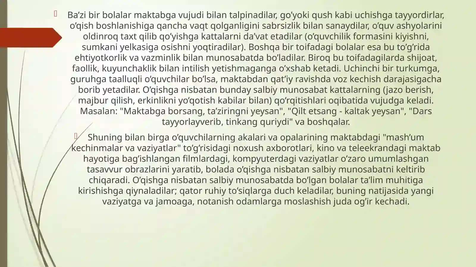 KICHIK MAKTAB YOSH DAVRIDA O’QUV FAOLIYATINING TARKIB TOPISHI, ISH MOTIVLARINING RIVOJLANISHI 4