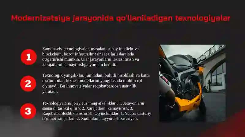 Bozor infratuzilmasi modernizatsiya va ıslohotı 4