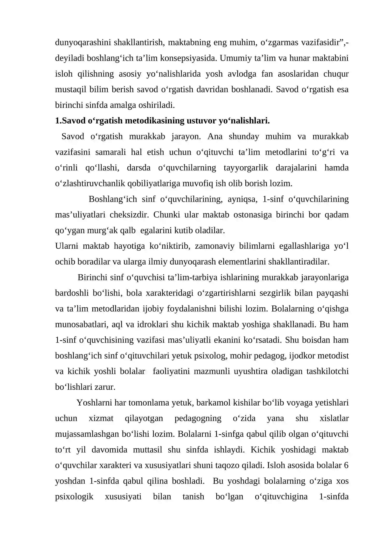 Bolalarning savod o’rgatishga tayyorgarligini o’rganish 4