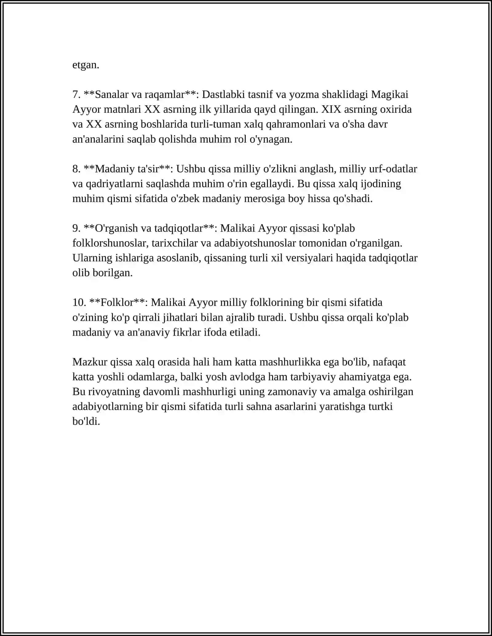 MALIKAI AYYOR DOSTONI 4