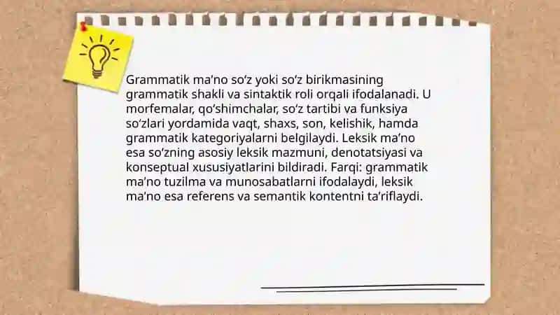 Soʻzlarning maʼno jihatdan tavsiflanishi 4