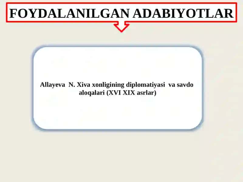 XIX asr o‘rtalarida Xiva xonligidagi siyosiy va ijtimoiy-iqtisodiy ahvol. 4