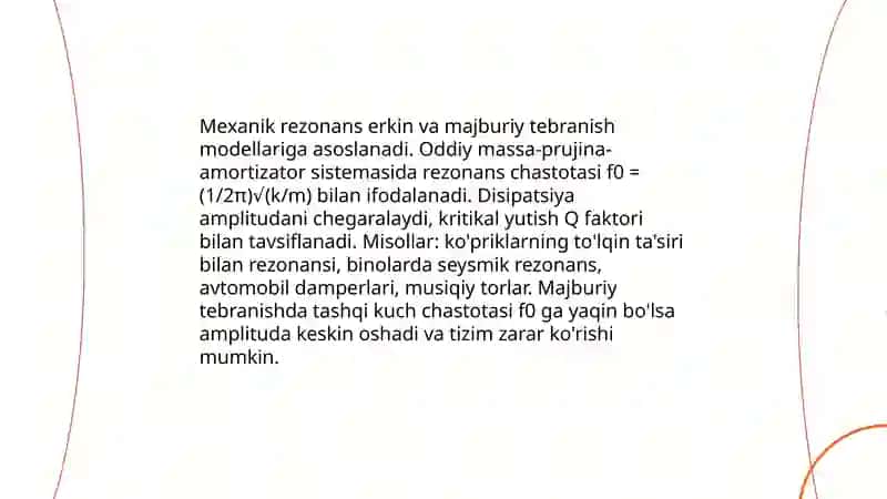 Rezonans hodisalar 4