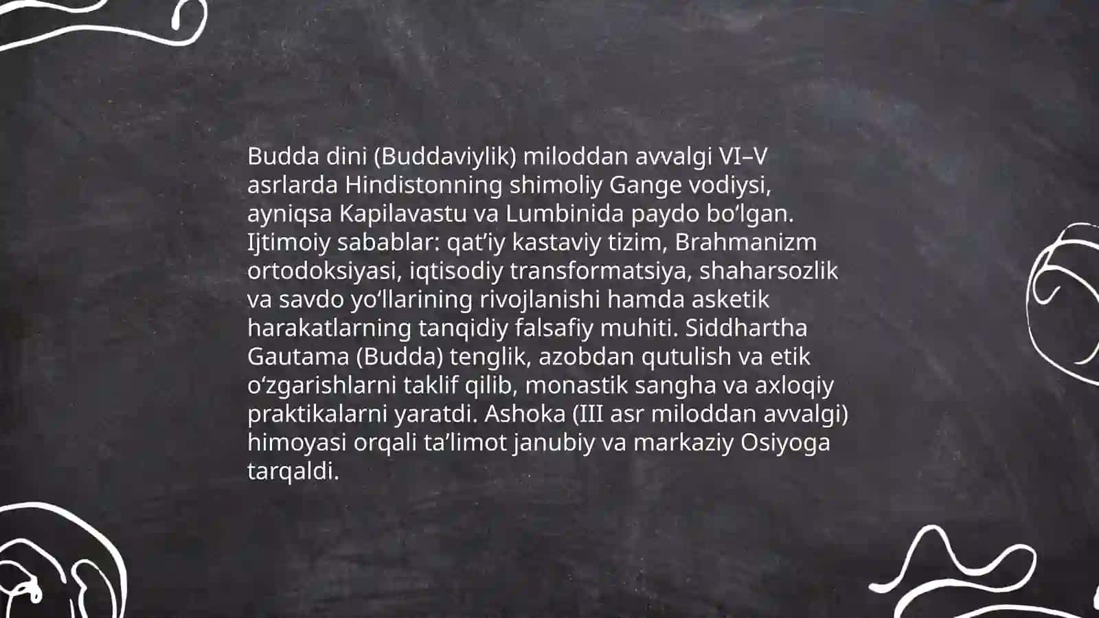 Buddaviiylik dinining paydo bo‘lish tarixi, asosiy ta’limotlari oqimlari va manbalari 4