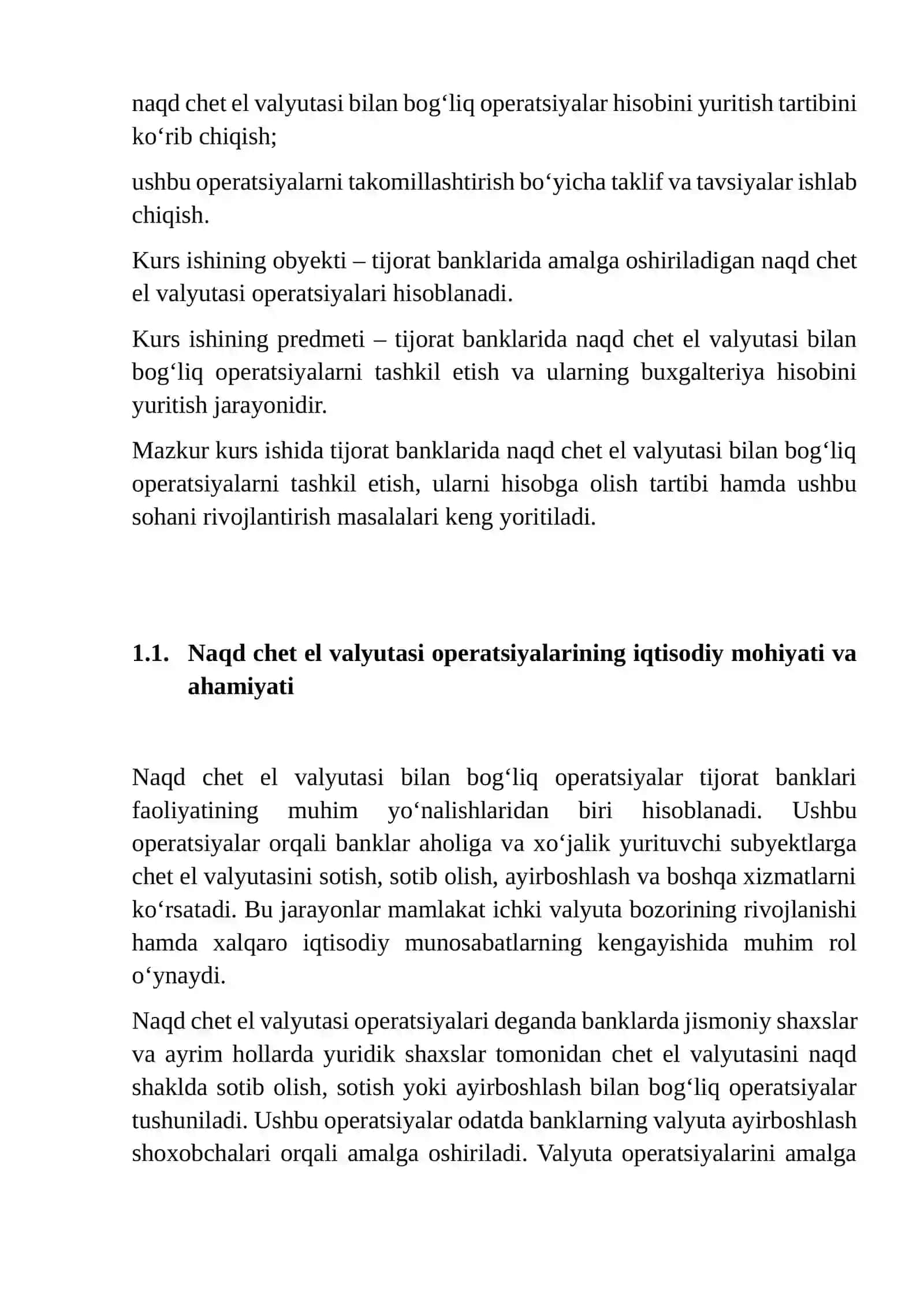 TIJORAT BANKLARIDA NAQD CHET EL VALYUTASI BILAN BOG'LIQ OPERATSIYALAR HISOBI 4