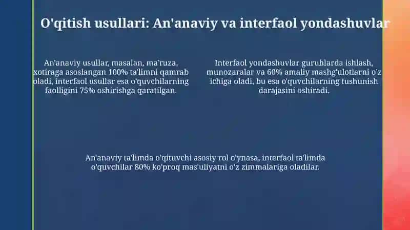 Boshlang'ich sinflarda ta'lim metodlari va vositalari 4