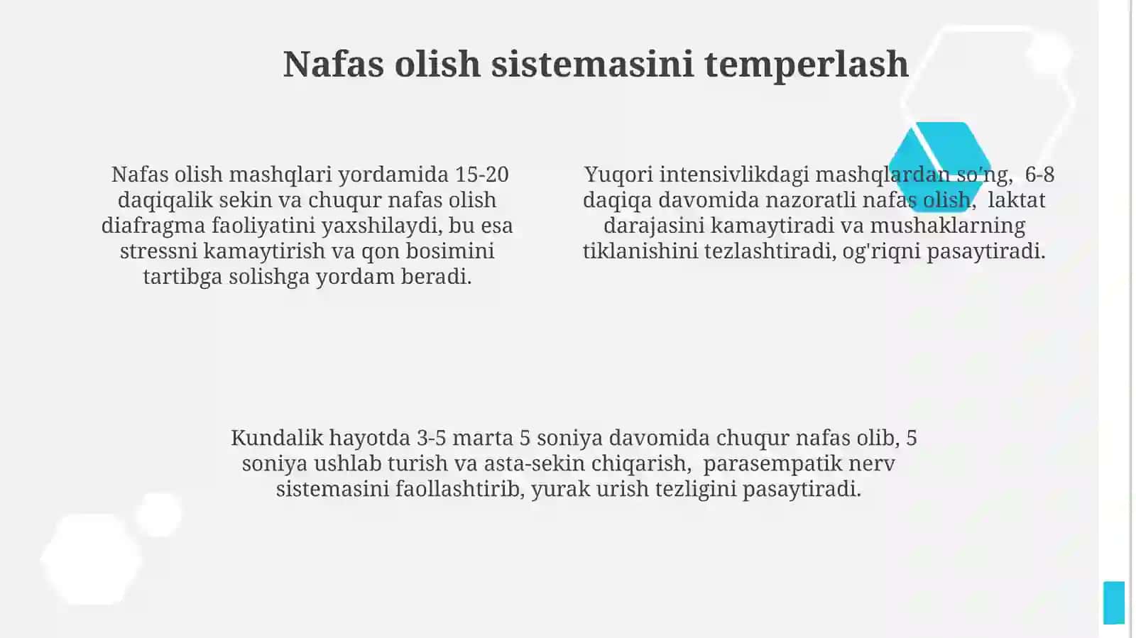 Jismoniy mashqlar bilan birga amalga oshiriladigan chiniqtirish tadbirlari 4