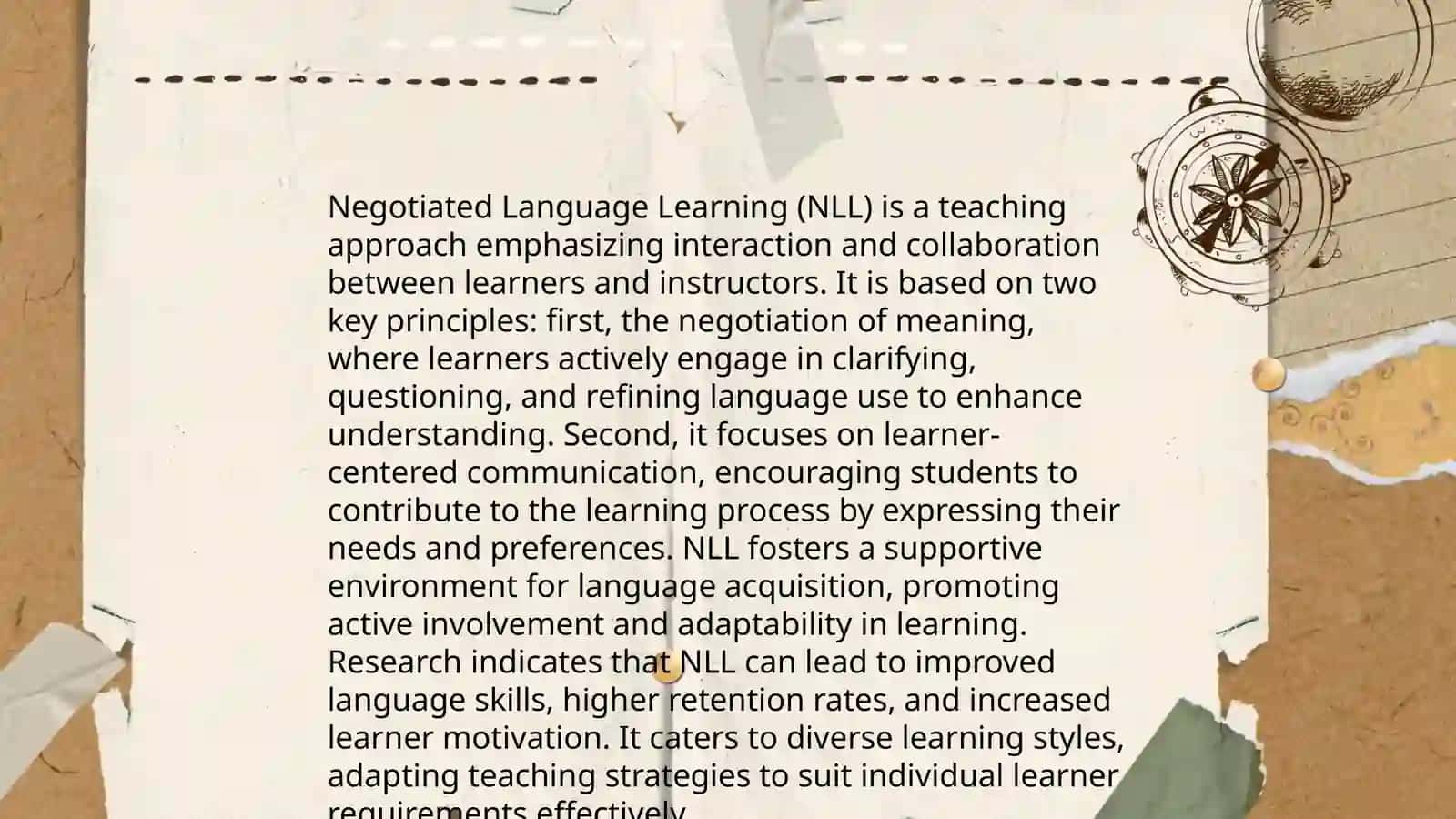 Experiential and nogotiated language learning 4