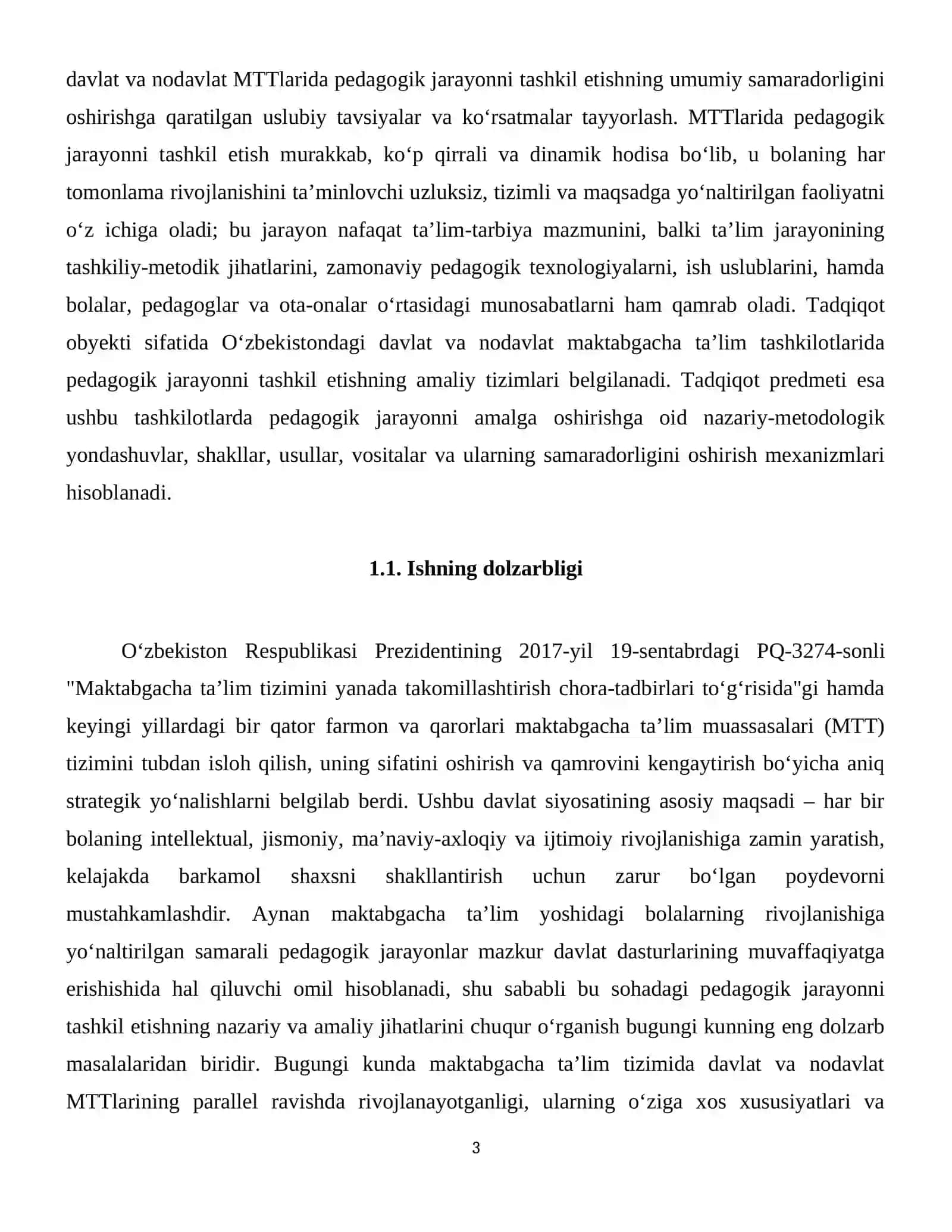 Davlat va noadavlat MTT pedagogik jarayonni tashkil etish 4