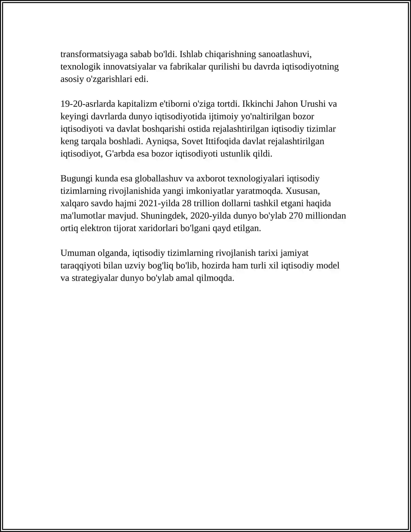IQTISODIY TIZIMLAR VA ULARNING TURLI MODELLARI 4