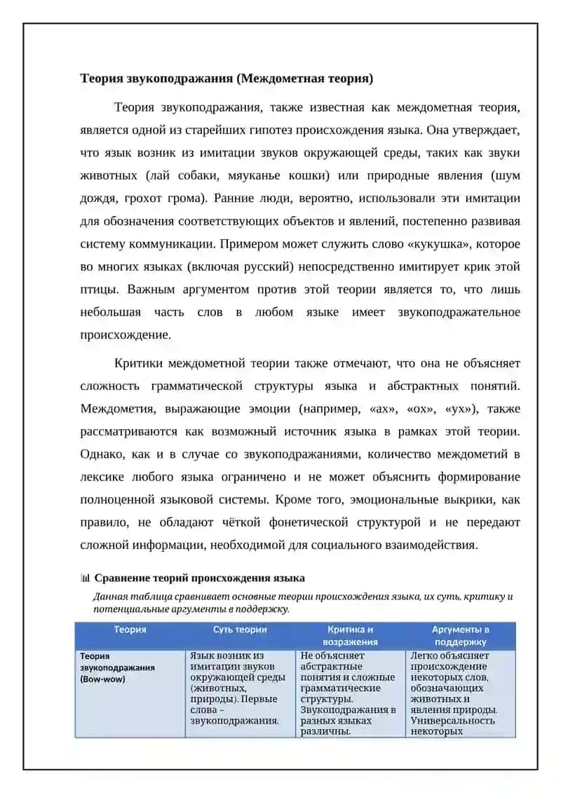 Основные теории происхождения языка 4