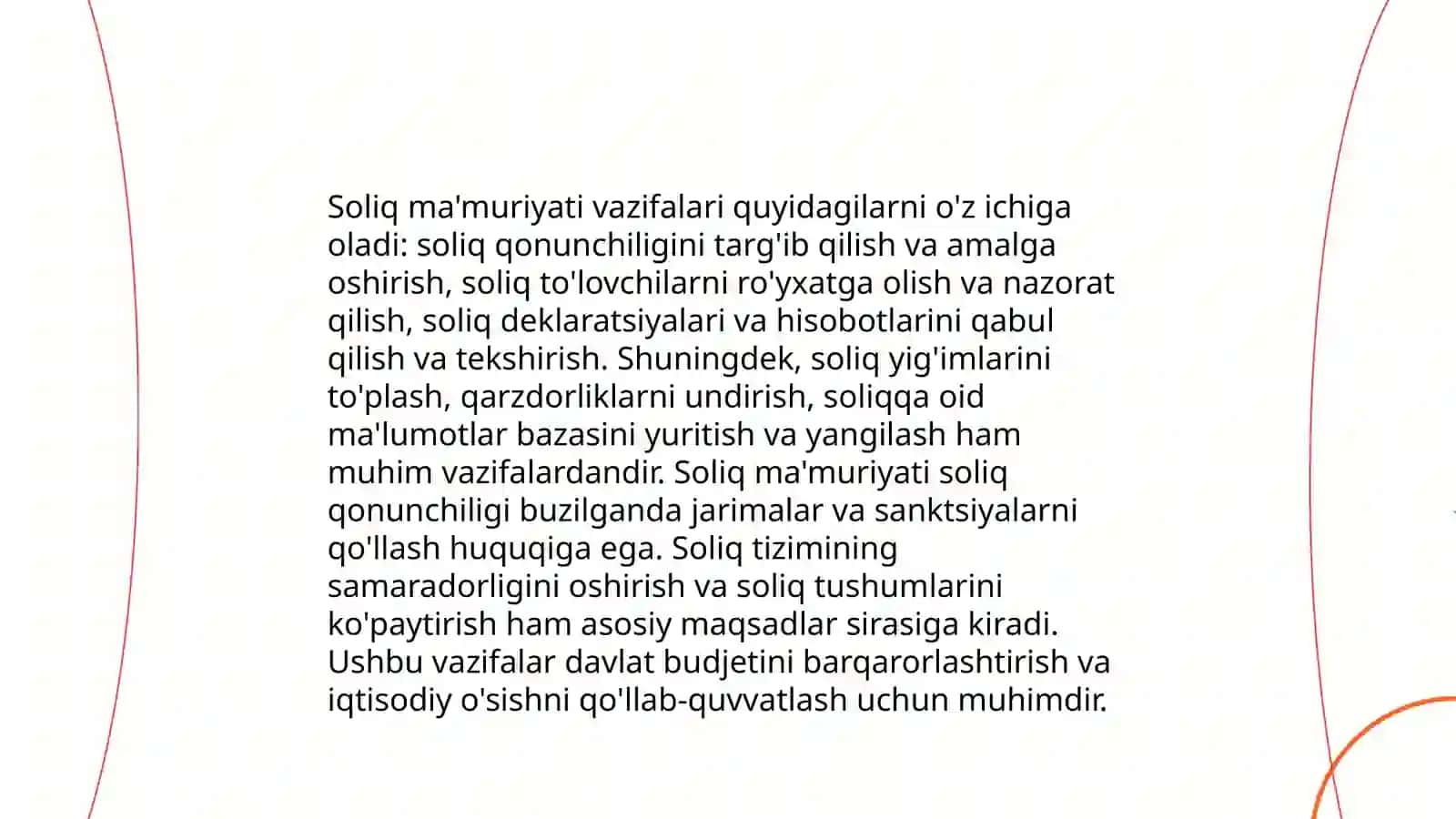 Soliq hisobining tashkil etilishi 4