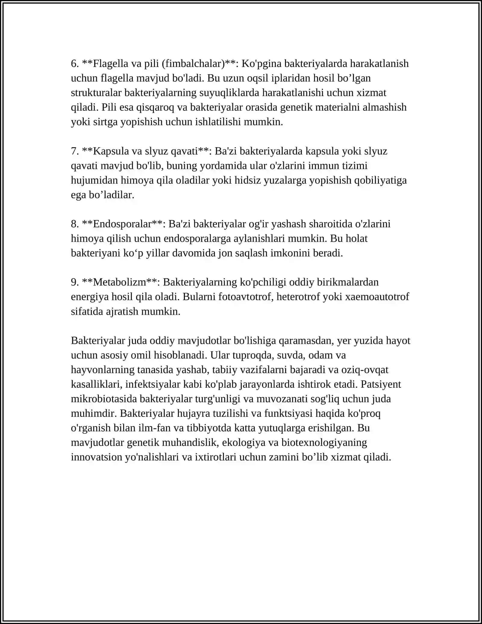 BAKTERIYALAR VA ULARNING FERMENTATIV JARAYONLARI 4