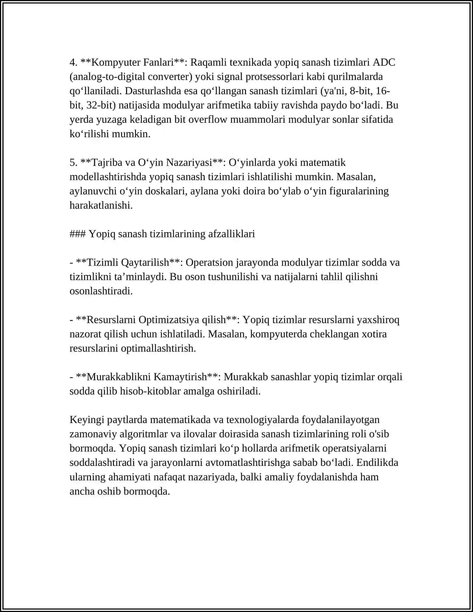 Yopiq sanash tizimlari 4