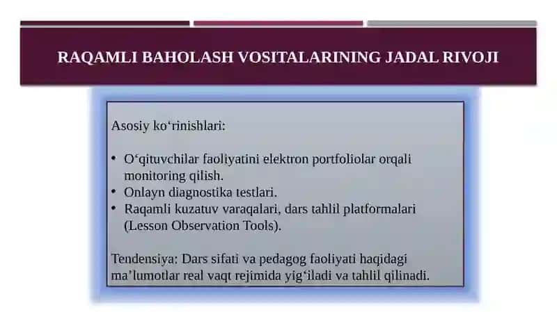 Pedagoglarning kasbiy rivojlanishini baholashga doir yetakchi tendensiyalar 4