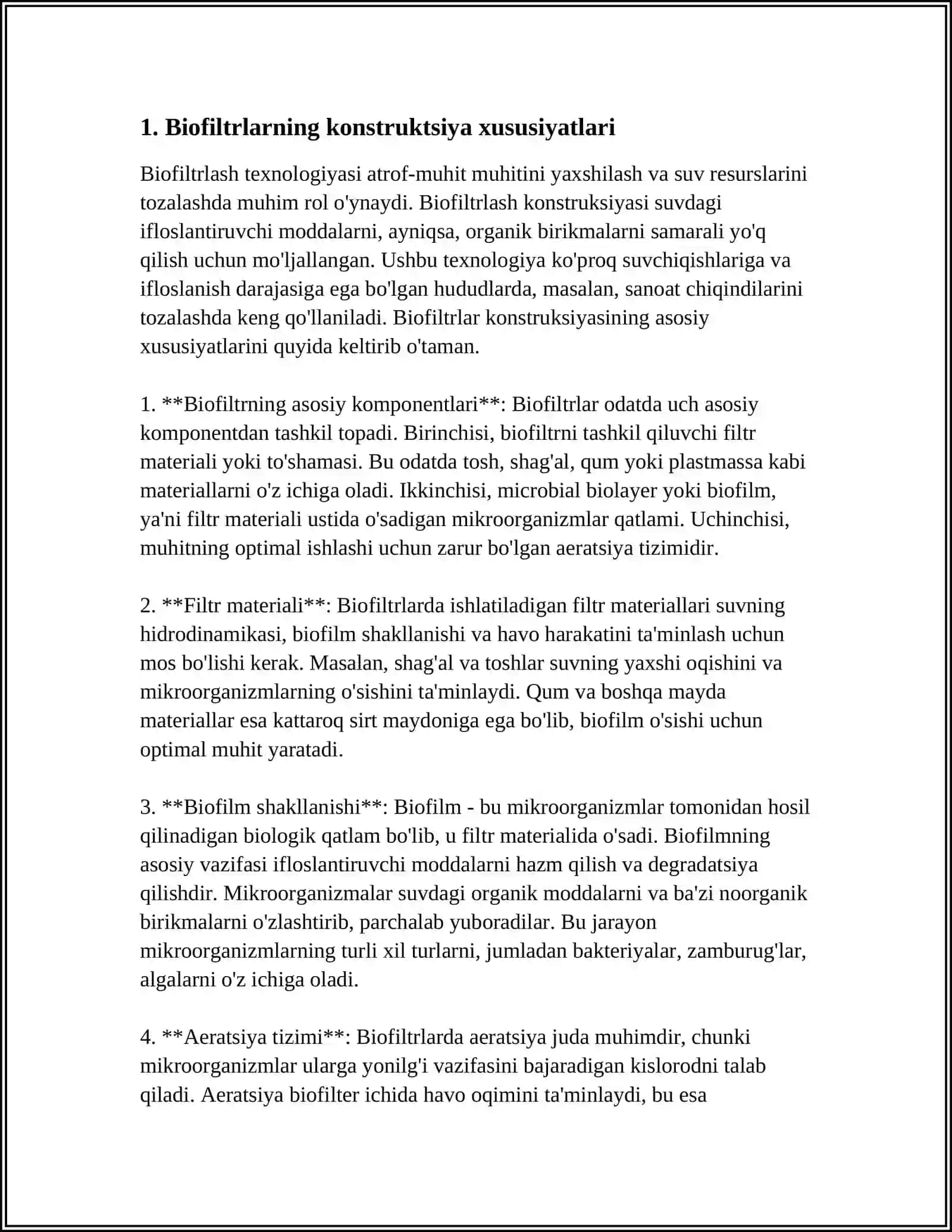 BIOLOGIK TOZALASH MOSLAMALARINING ASOSIY KONSTRUKSIYALARI 4