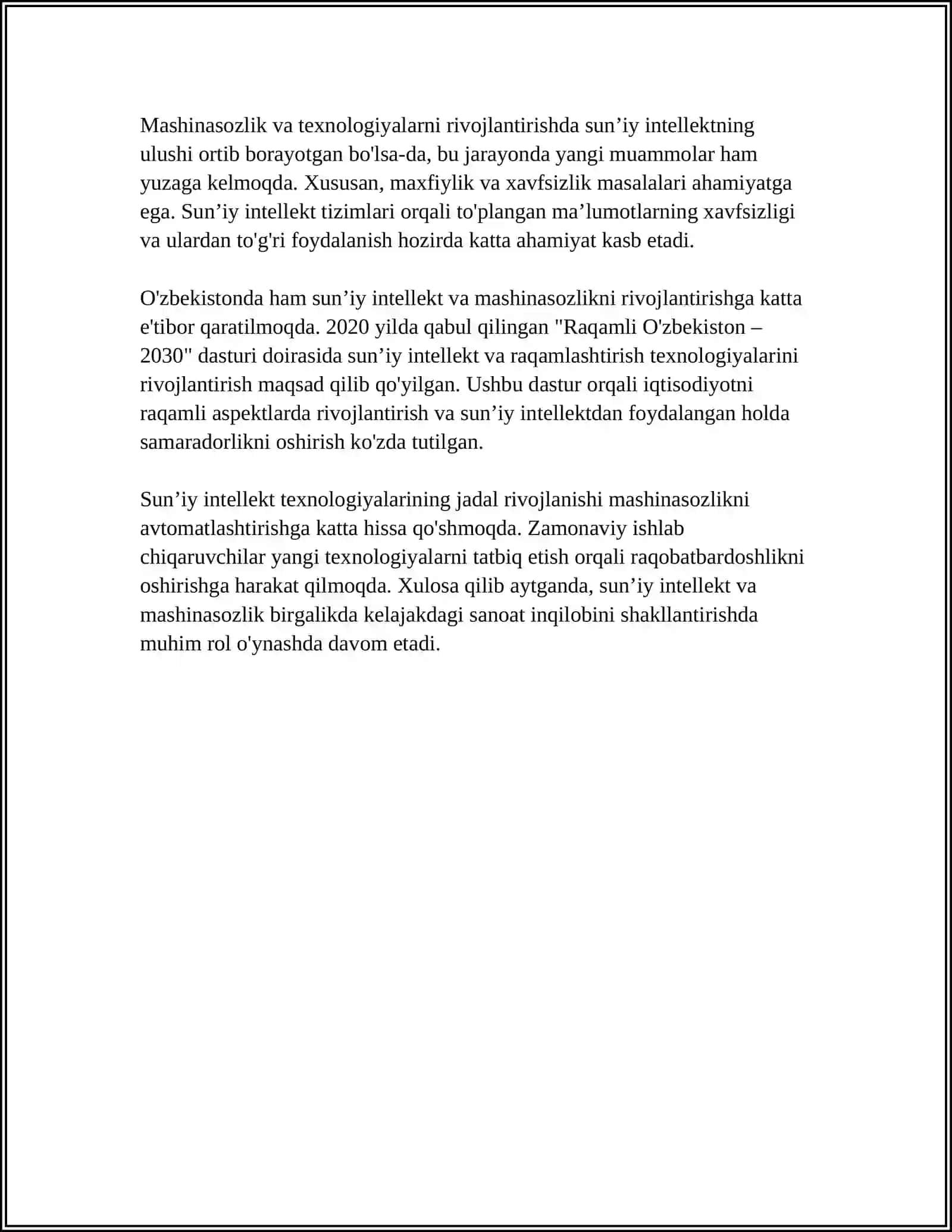 Sun'iy intellekt va mashinasozlik 4