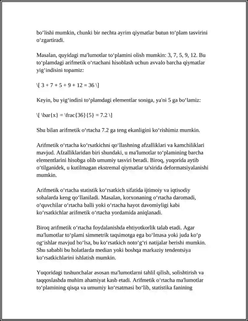 STATISTIK KORSATKICHLAR 4
